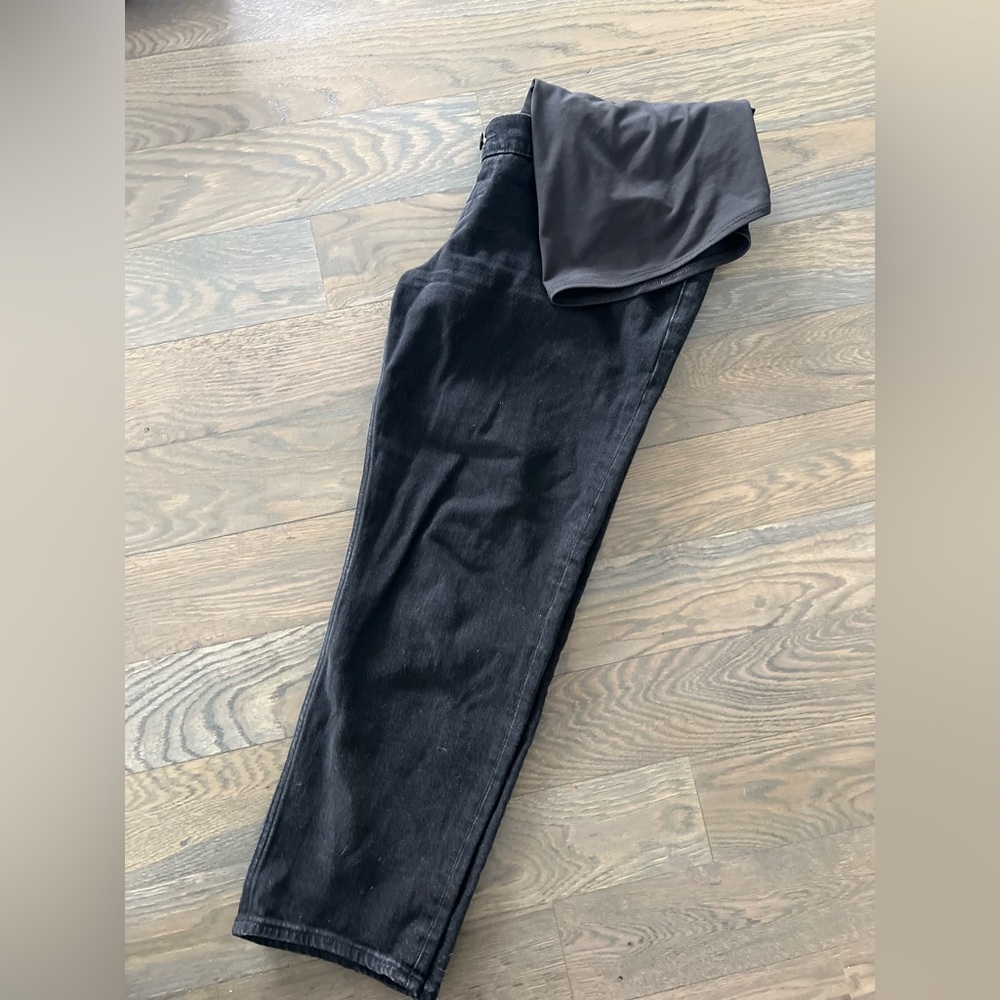 A&F Maternity Ankle Straight Jean
